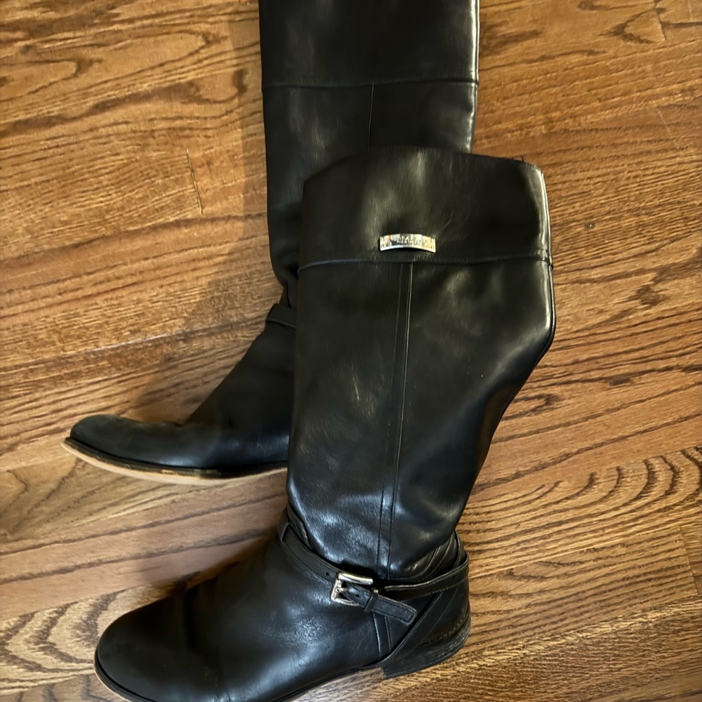 Coach Black Leather Boots